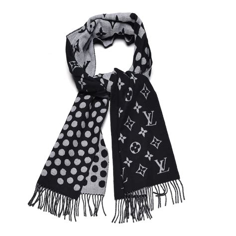 louis vuitton black scarf replica|louis vuitton wool cashmere scarf.